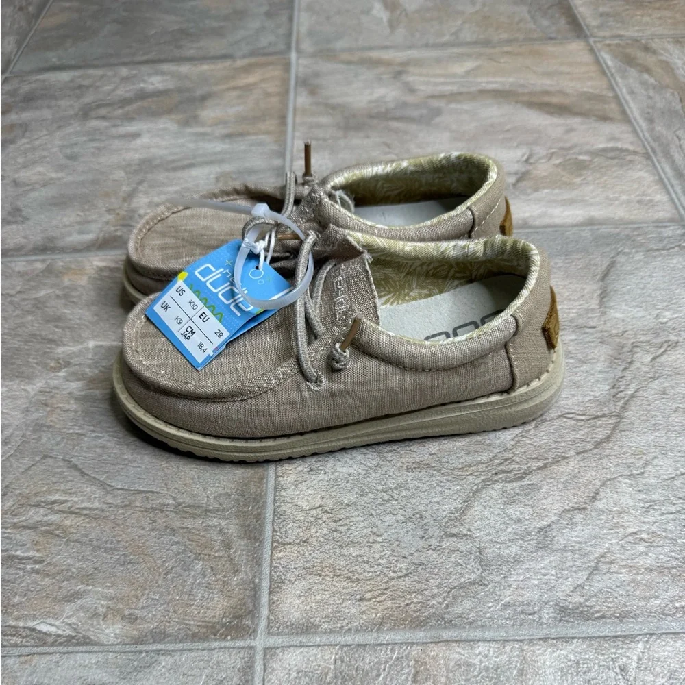Hey Dude Kids Tan Moccasin Sneakers